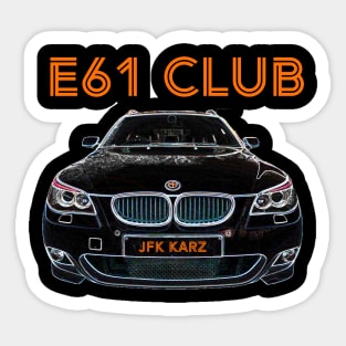 BMW 5 Series E61 Club Sticker